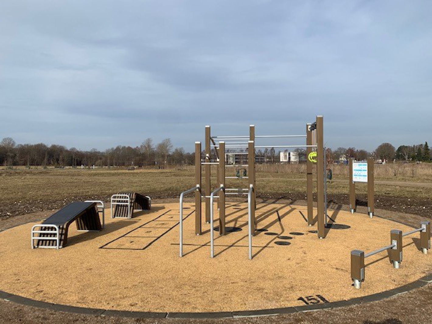 Billede af motionscirkel ved Novozymes