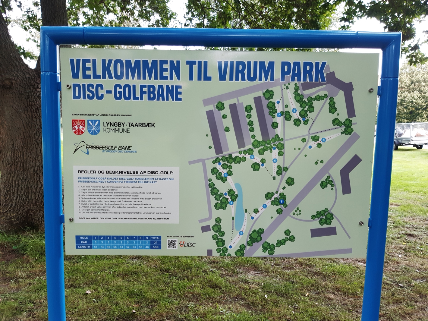 Disc golf infoskilt