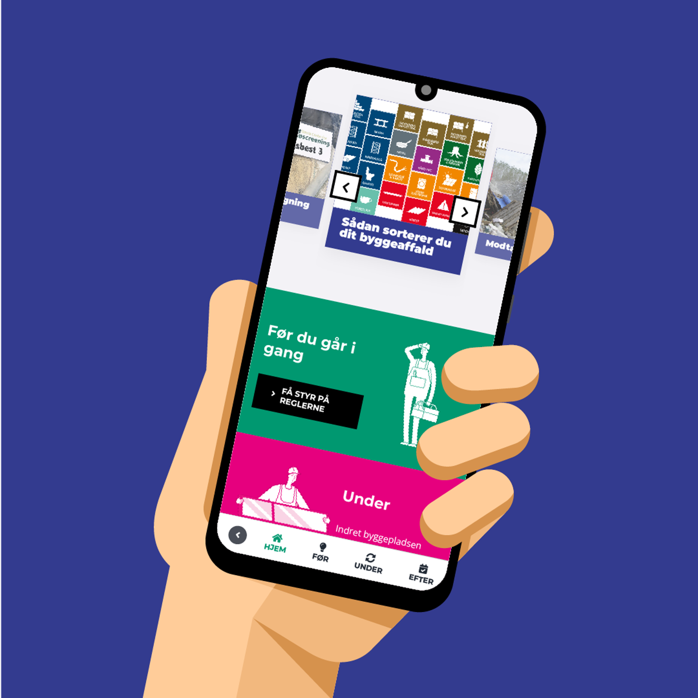 Mobilapp mitbyggeaffald.dk