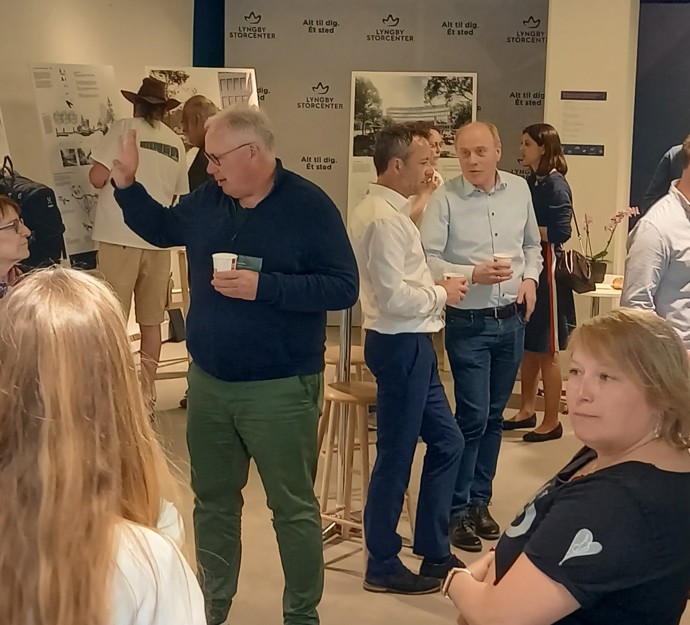 Åbent hus i udstillingslokalet ifm høring af Udviklingsplan for Kongens Lyngby Centrum