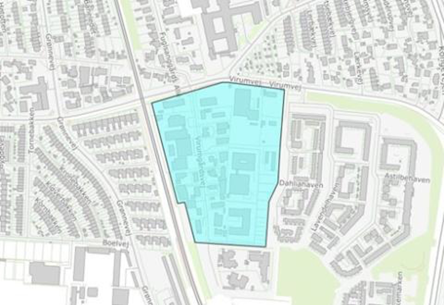 Et geotermisk anlæg udnytter energien fra varmt vand dybt nede i jorden. Anlægget planlægges etableret på en eller flere matrikler indenfor Erhvervsområdet Virumgårdsvej. Området fremgår af det lyseblå område på kortet herunder.