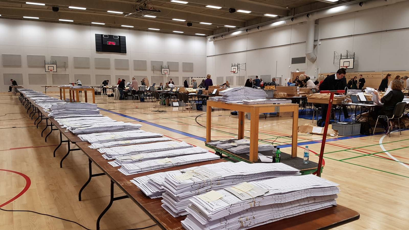 Fintælling i Virum Hallen i 2017