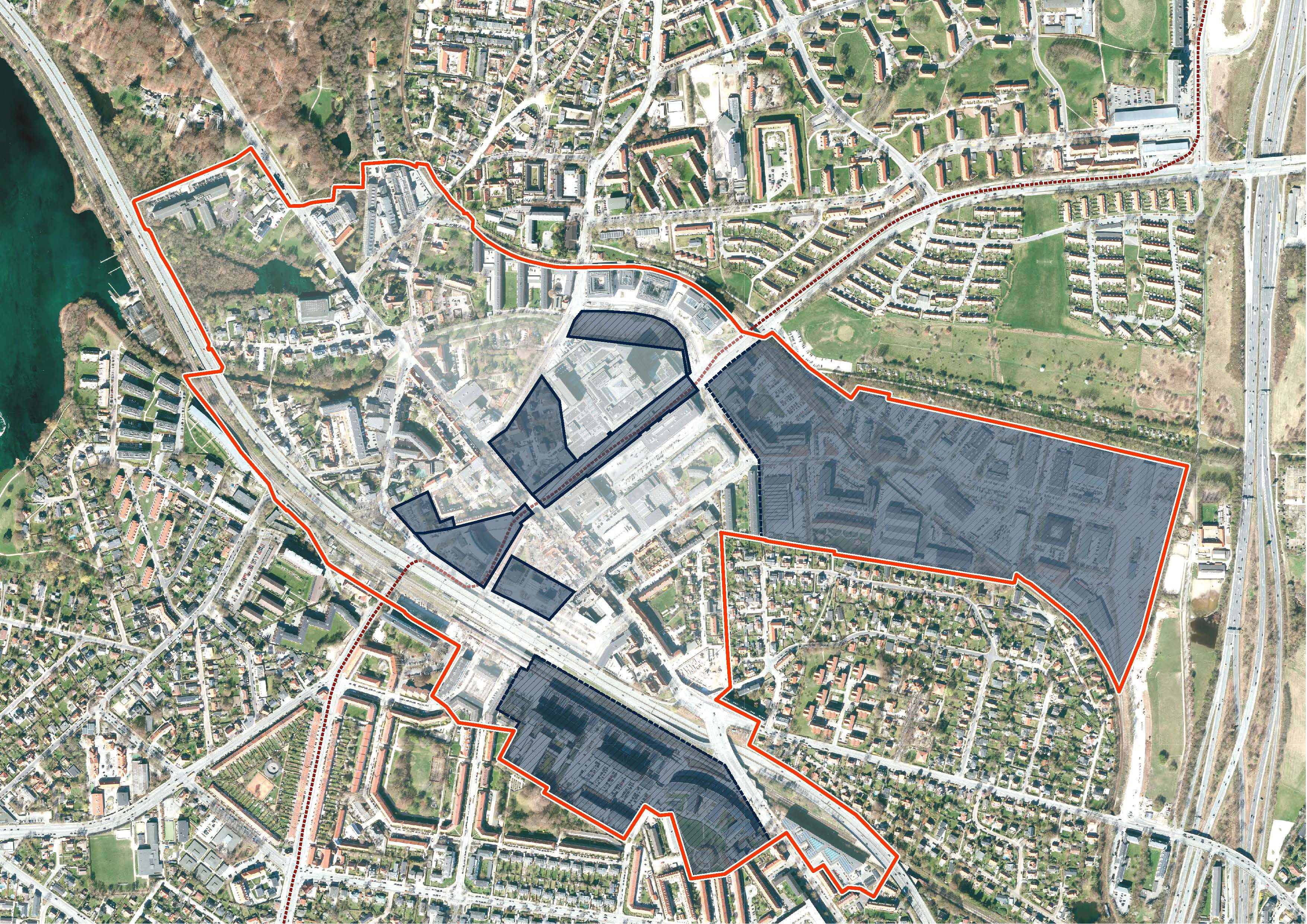 Kort over Kongens Lyngby.