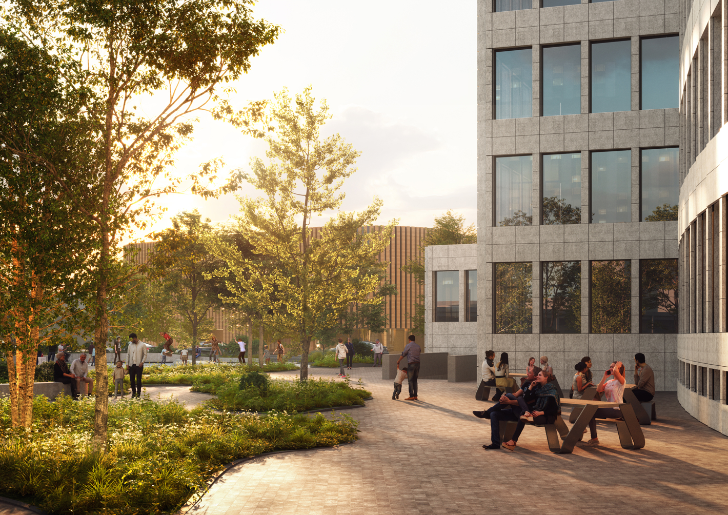 Rådhusparken visualisering fra Team SLA