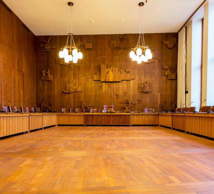 KMB-mødesal og interiør