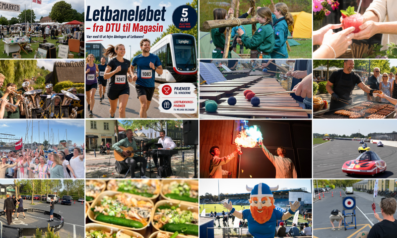 I Lyngby bliver Letbanen budt velkommen med en brev vifte af aktiviteter på åbningsdagen lørdag 22. august