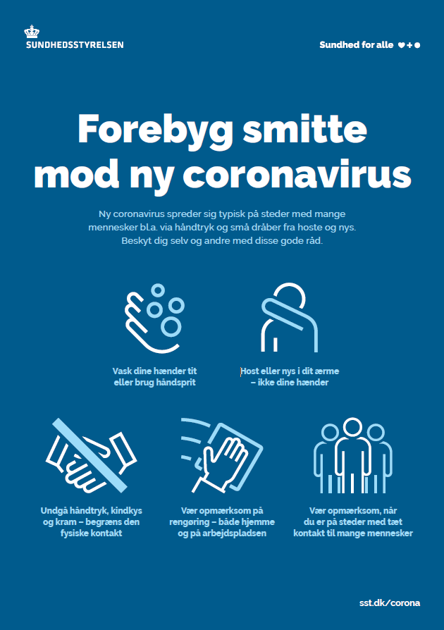 Forebyg smitte mod ny coronavirus