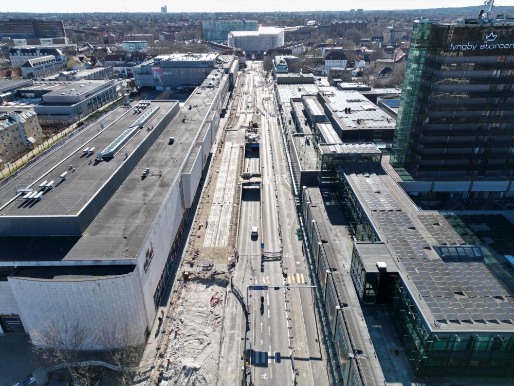 Klampenborgvej under ombygning