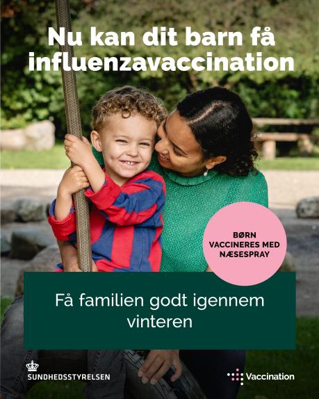 Influenzavaccination til børn mellem 2 og 6 år 